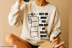 Funny Bathroom Toilet Paper SVG PNG Design Product Image 4