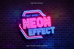 Editable Neon Logo Mockup Text Effect Product Image 1