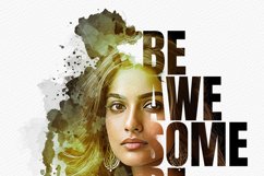 Typography portrait effect template Product Image 4