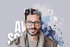Typography portrait effect template Product Image 13