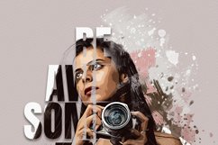 Typography portrait effect template Product Image 11