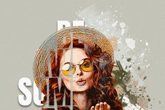 Typography portrait effect template Product Image 12
