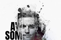 Typography portrait effect template Product Image 10