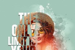 Typography portrait effect template Product Image 16