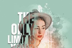 Typography portrait effect template Product Image 14