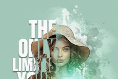 Typography portrait effect template Product Image 15