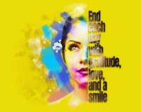 Typography Portrait Photo Effect Product Image 2