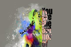Typography Portrait Photo Effect Product Image 12
