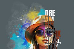 Typography Portrait Photo Effect Product Image 7