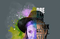 Typography Portrait Photo Effect Product Image 8