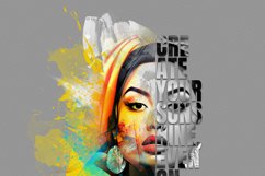 Typography Portrait Photo Effect Product Image 13