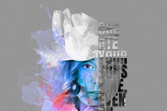 Typography Portrait Photo Effect Product Image 14