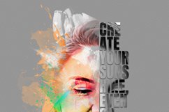 Typography Portrait Photo Effect Product Image 15