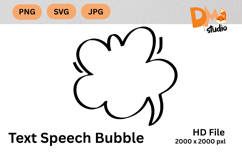 Text Speech Bubble Product Image 1