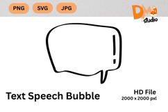 Text Speech Bubble Product Image 1