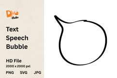 Text Speech Bubble Product Image 1