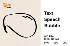 Text Speech Bubble Product Image 1