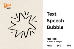 Text Speech Bubble Product Image 1