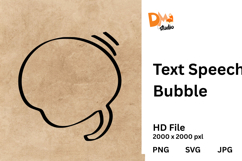 Text Speech Bubble Product Image 1
