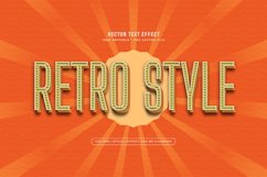 Editable 3D Retro and Vintage Text Effect. 80s Text Style Product Image 1