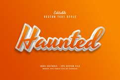 3D Bold Orange and White Text Effect in Cartoon Style Product Image 1