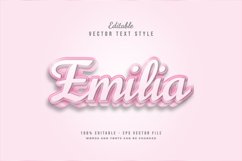 Editable 3D Cute Pink Text Effect Product Image 1