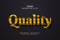 3D Gold Quality Text Style with Glitter Effect Product Image 1