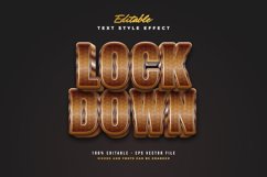 3D Brown Stone Text Effect Product Image 1