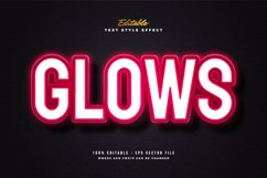 Glowing Red Neon Text Effect Product Image 1