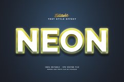 Editable 3D Text with Glowing Neon Effect Product Image 1
