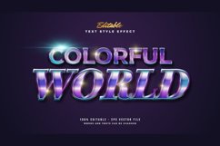 Colorful and Glossy Retro Text Effect Product Image 1