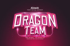 Editable Esport Text Style with Red Neon Effect Product Image 1