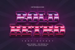 Editable Colorful and Glossy Retro Text Effect Product Image 1