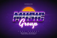 Editable 3D Retro and Glowing Neon Text Effect Product Image 1