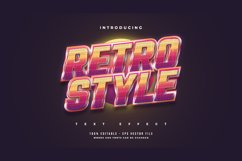 3D Colorful Retro Text Effect Product Image 1