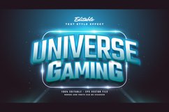 Editable Esport Text Style with Blue Glowing Effect Product Image 1