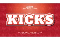 Bold Cartoon Text Effect in White and Red Product Image 1