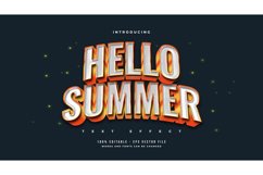 3D Bold White and Orange Text Effect Product Image 1