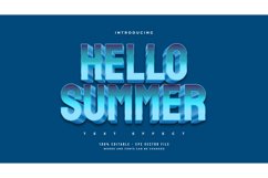 Hello Summer with Blue Ice Style and 3D Effect Product Image 1