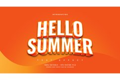 3D White and Orange Text Effect Product Image 1