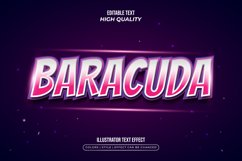 Editable Colorful Baracuda Illustrator Text Effect Product Image 1