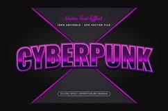 Editable Purple Cyberpunk Text Effect Product Image 1
