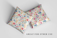 Digital Paper Floral Watercolor Seamless Pattern Product Image 7