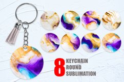 Keychain iridescent watercolor ink| Keyring Product Image 1