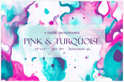 Alcohol ink watercolor backgrounds. Printable texture paper Product Image 1