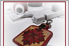 ITH Alatyr Star Cross Stitch Embroidery Amulet Key Fob Product Image 4