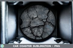 GorgeousTextured Car Coaster design.