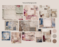 Vintage Floral Digital Paper Set, Shabby Chic Scrapbook Product Image 3