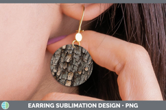 GorgeousTextured Round Earrings design.