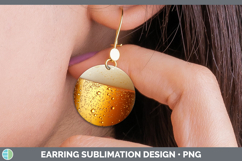GorgeousTextured Round Earrings design.